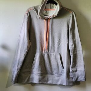 Danskin Now Gray and Orange Men's Hoodie